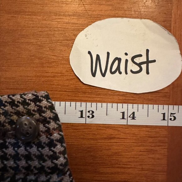 Ralph Lauren Womens Houndstooth Wool Maxi Skirt With Front Slit Size 4 - Picture 3 of 8